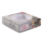 Коробка с окном для печенья 11.5х11.5х3 см, №2 Новогодний аромат, S-Chief CBC-005