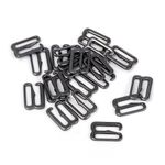 Крючки для купальника металл 10.0 мм, черный никель, 1000 шт