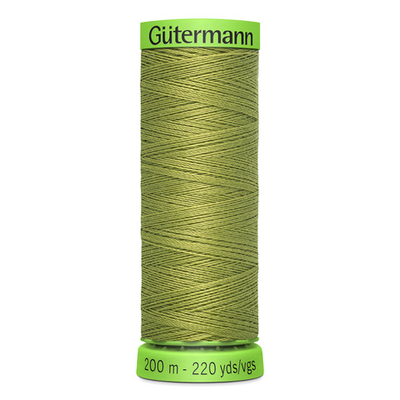 Нитки для тонких тканей Gutermann Extra Fine 150, 200м, 582 зеленая горчица, 5 катушек