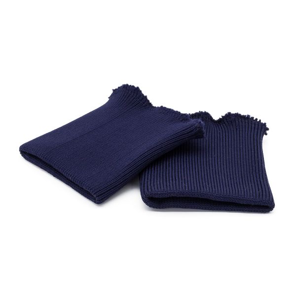 Манжеты трикотажные 9.0х9.5 см, 1 пара, средней плотности 14 кл, 1х1, 8110 т.синий