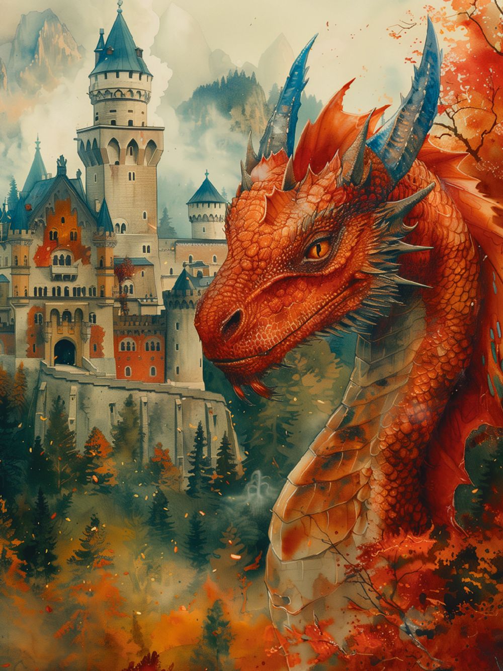 Пазл деревянный 500 элементов, PZLD-009 Век дракона, Фрея