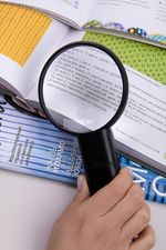 Лупа с подставкой, увеличение х2.5, х5, Gamma SS-128, УЦЕНКА