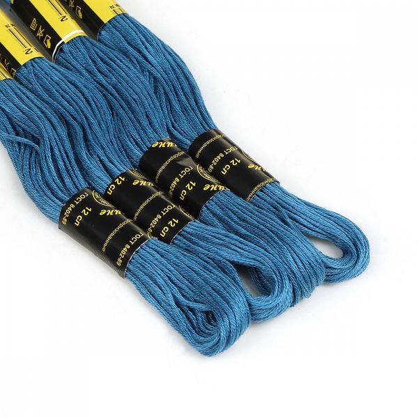 Мулине ПНК им.Кирова цв.8312 синий, 24 мотка по 8 метров