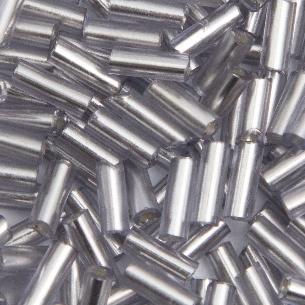 Стеклярус Astra&Craft 5 мм, 150 г (10х15 г), цв. 42А серебристая дымка