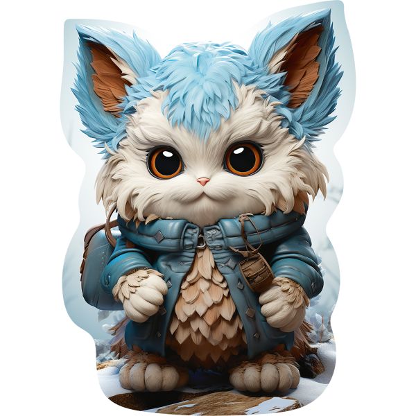 Пазл фигурный деревянный 159 элементов, ZLF-024 Крошка Йети, Фрея