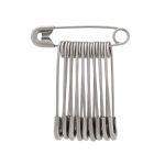 Булавки английские l=28 мм, никель, 100 шт, С-56