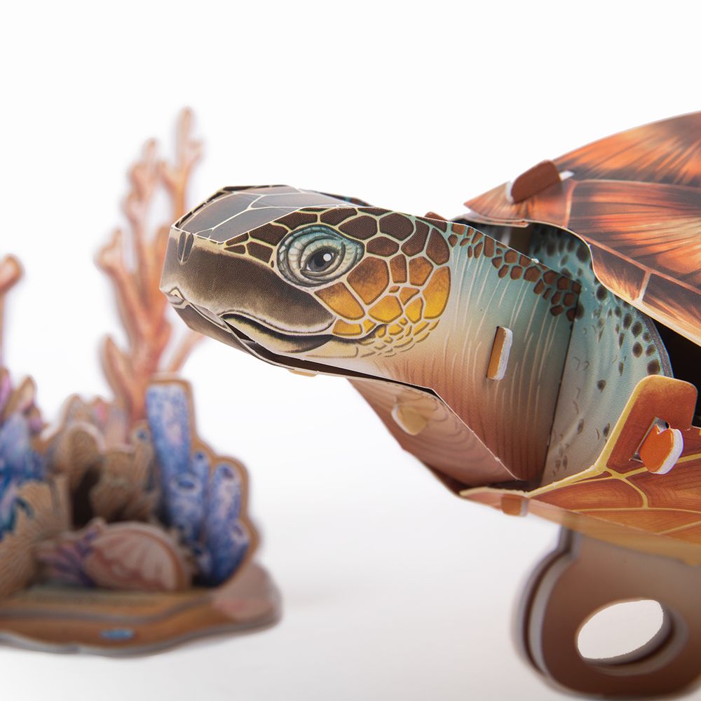 Пазл объемный 3D, 31 элемент, Серия Животные, Морская черепаха, Rezark ANM-02