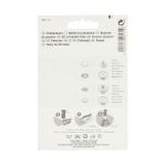 Кнопка рубашечная (джерси) закрытая ⌀12.0 мм, 6 шт, латунь, гладкая шапка, белый, Prym