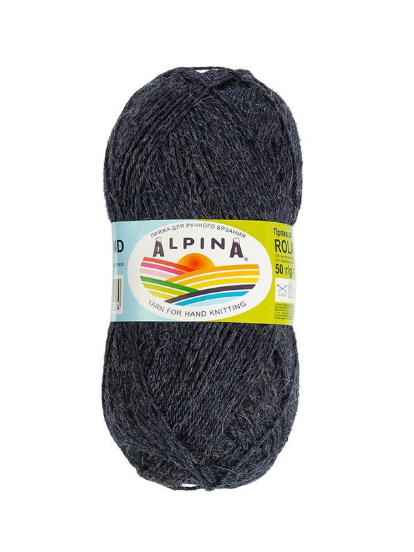 Пряжа Alpina Roland / уп.4 мот. по 50г, 200м, 27 т.серый