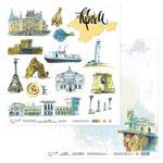 Бумага для скрапбукинга Прогулки по России 190 гр/м², 30.5х30.5 см, 10 шт, 4 (Крым), Mr.Painter PSR 190206