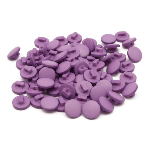 Пуговицы на ножке 16L (10мм), пластик (Purple (фиолетовый)), NE68, 72 шт