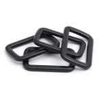 Рамка прямоугольная металл 30 мм /39х25 мм/ черный матовый, ГУ12749, 4 шт