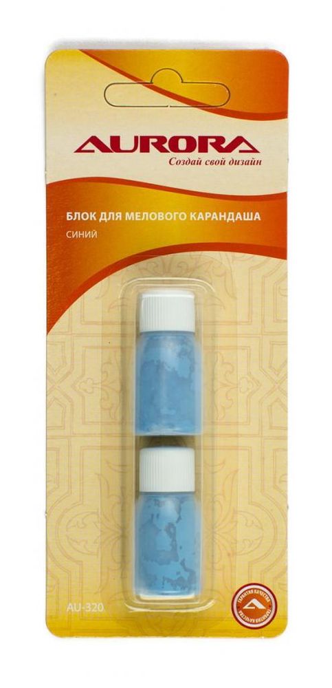 Блок запасной для мелового карандаша синий, AU-320, Aurora, 1 шт