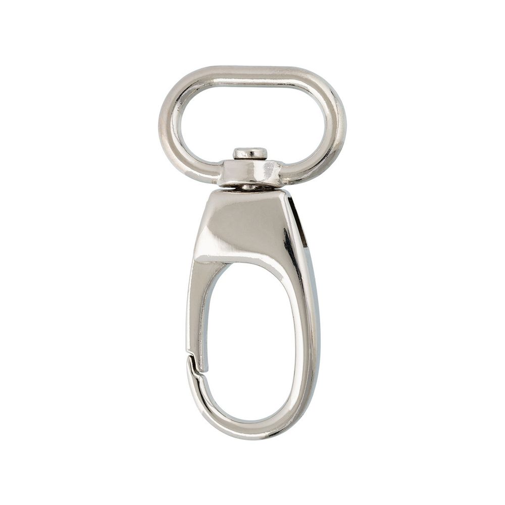 Карабин металл 20.0 мм (50х25 мм), 10 шт, 04 никель, Gamma GH 117/20/10