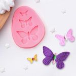 Молд 7,5х6х1 см, Бабочки