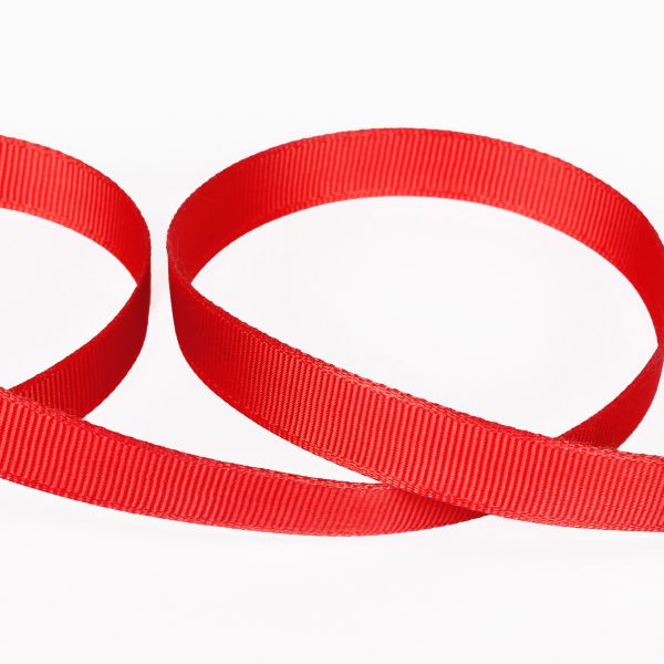 Лента репсовая (в рубчик) 12.0 мм / 45.5 метра, 051 красный, Gamma GR-12