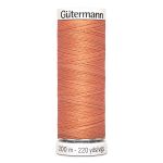 Нитки универсальные Gutermann Sew-all 100 (200 метров), 5 кат. | 587 яркий желто-розовый
