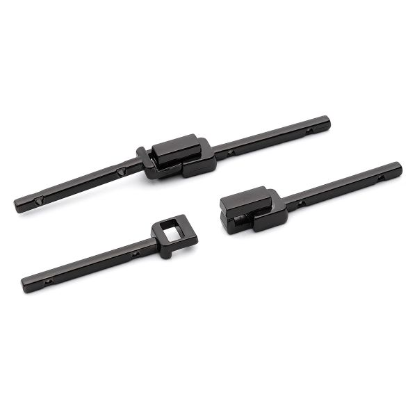 Пряжка-застежка металл (Pewter олово (черный никель)), МВ_2236, 6 шт