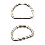 Полукольцо сварное металл внутр. 20 мм (внешн. 25х18 мм, ⌀2.5 мм), 100 шт, никель, 816B-113