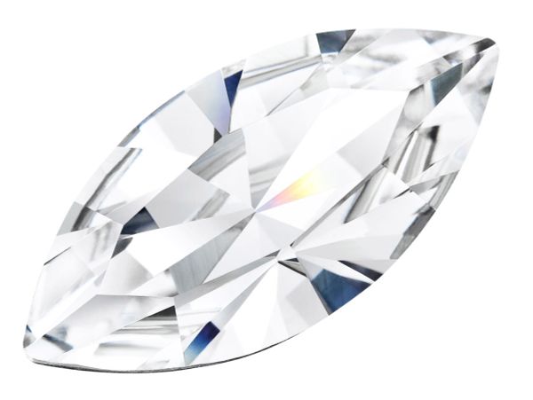 Стразы стекло 10х5 мм, 12 шт, белый (crystal), Preciosa 435-14-615