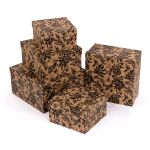 Набор подарочных крафт-коробок "5в1", 14х14х8 - 22х22х12 см, 01 птицы, Stilerra SBOX-SK1-5