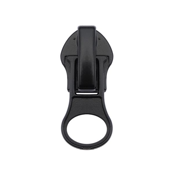 Слайдер (замок) для молнии спираль Т5 (5 мм), автомат с водонепрон. покрытием, (черный) 100 шт