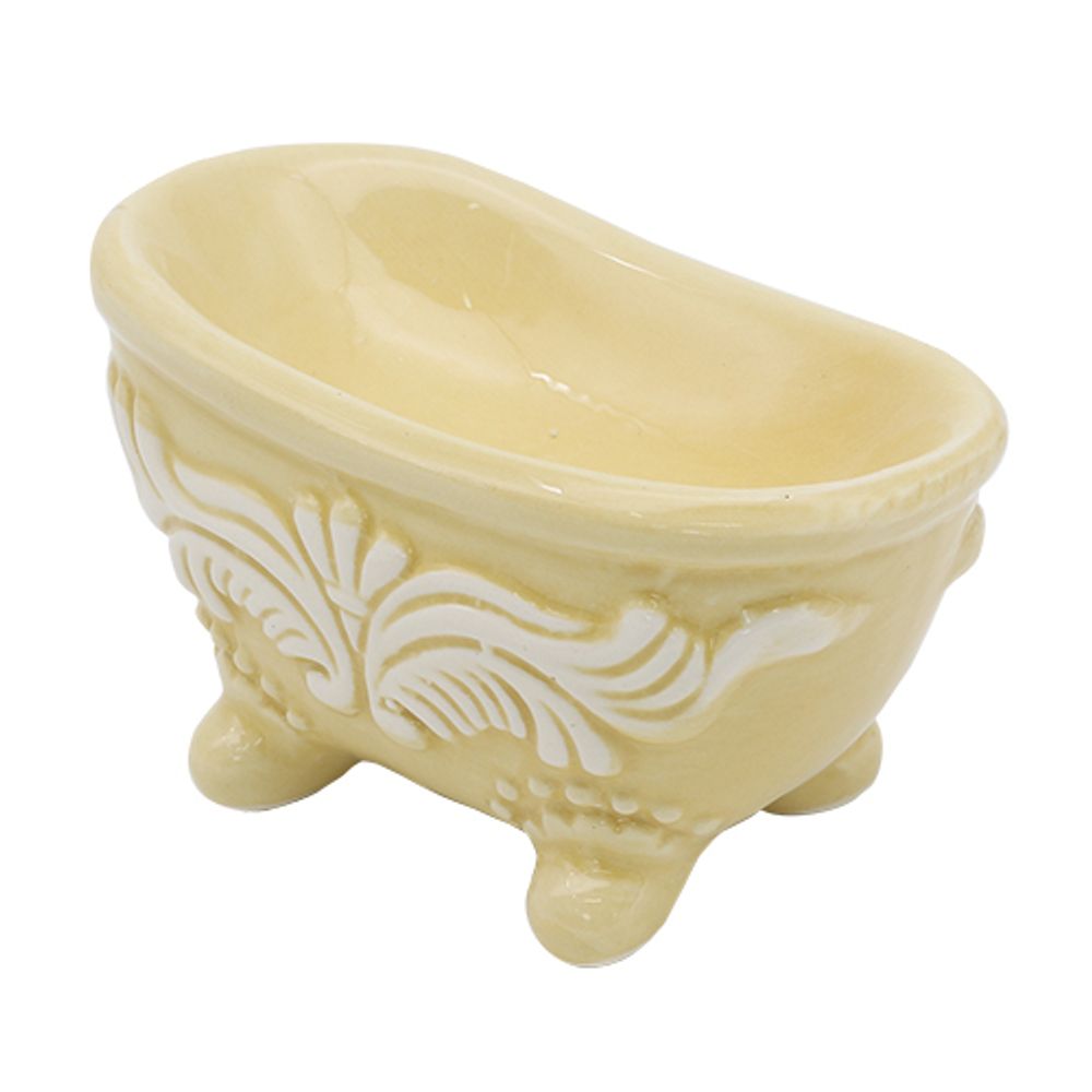 Миниатюра кукольная: Ванна 7х4 см, бежевый