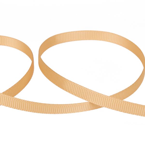 Лента репсовая (в рубчик) 6.0 мм / 45.5 метров, 018 бежевый, Gamma GR-06