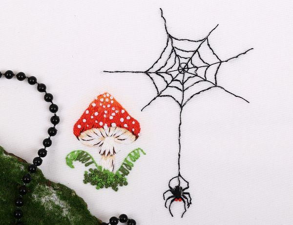 Набор для вышивания нитками Panna, Живая картина, Лесная история, 4,5х5,5 см, 8,5х11,5 см