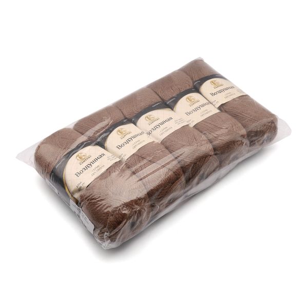 Пряжа Камтекс Воздушная / уп.5 мот. по 100 г, 370 м, 077 темно-бежевый