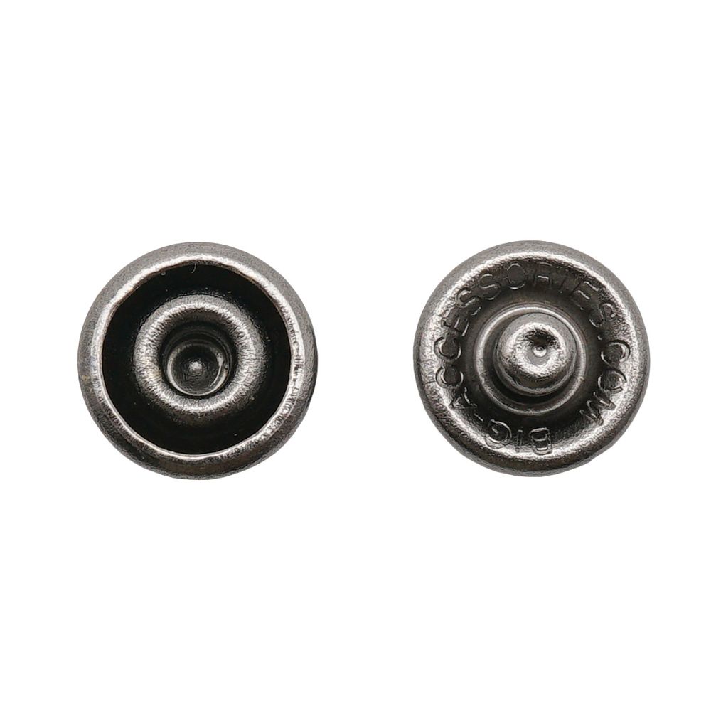 Часть кнопки рубашечной ⌀9 мм (C-часть), черн. никель мет, 100 шт, BIG