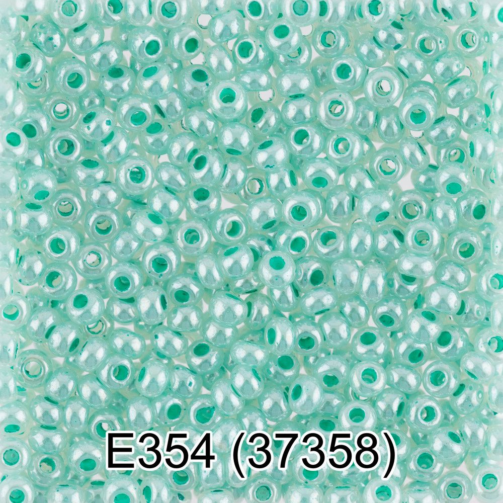Бисер Gamma 10/0 (2.3 мм), 150 г (10х5 г), E354 св.зеленый, 37358, круглый 5