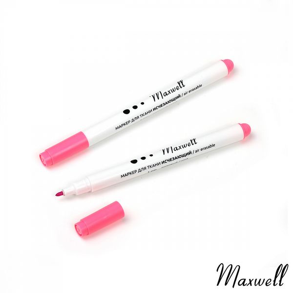 Маркер для ткани исчезающий 1 мм Maxwell AP10 розовый