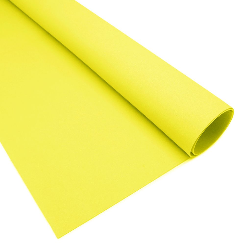 Фоамиран шелковый 50х50см, 1,0мм (желтый), st-0700б