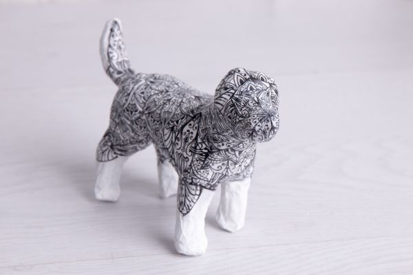 Заготовка из папье-маше Собака, 13.5х3.5х9 см, PAM-085 Love2art