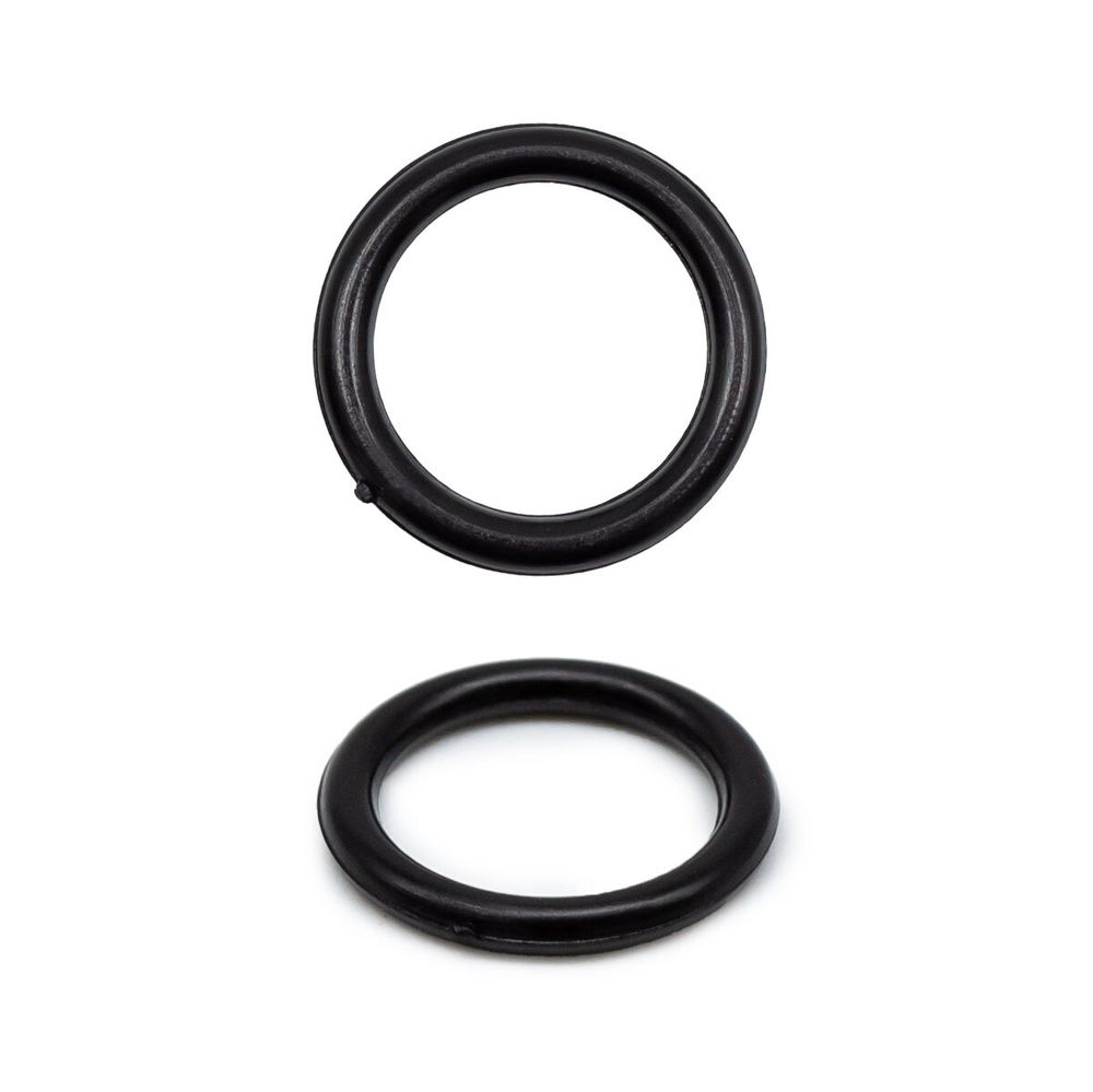 Кольца для бюстгальтера пластик ⌀10.0 мм, черный, 100 шт, 512045-3