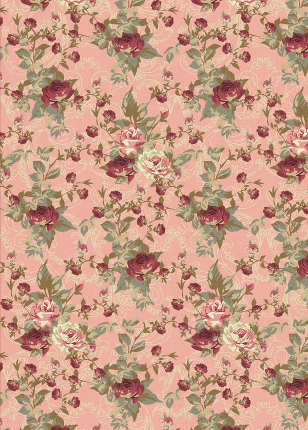 Ткань для пэчворка Peppy Викторианские розы, отрез 50х55 см, 146 г/м², ВР-16 розовый, Peppy