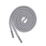 Шнурок круглый двухцветный ⌀5.0 мм / 135см, 1 шт, 09 серый/белый, 3AR2803