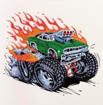 Алмазная (кристальная) мозаика Фрея, постер Монстр Трак 30х30 см