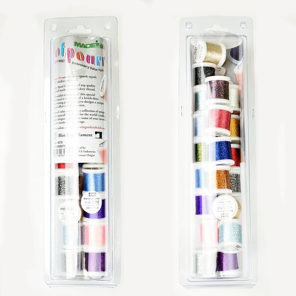 Швейные нитки (набор) Madeira Metallic 20х100м Sparkling, 1 шт, 8078