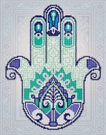 Алмазная (кристальная) мозаика Фрея, Хамса, 24х30 см