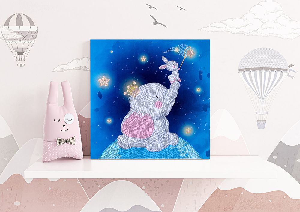 Алмазная (кристальная) мозаика Фрея, постер Ловцы звёзд 30х30 см