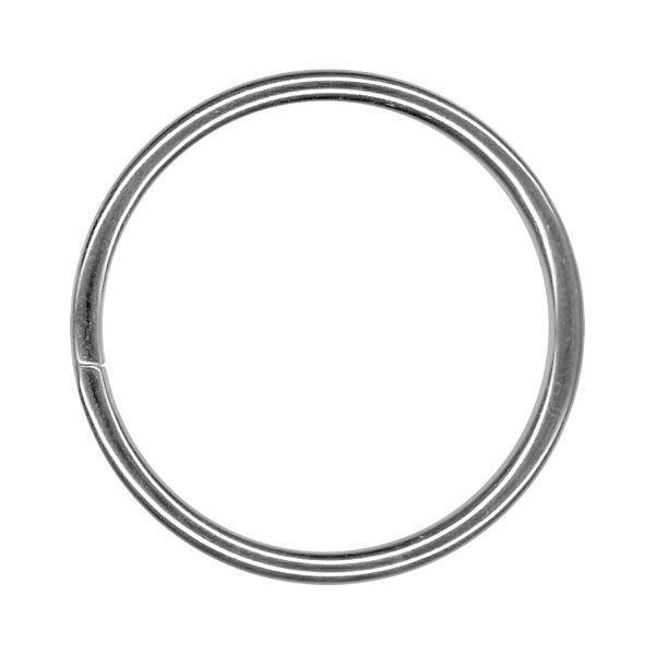 Кольцо разъемное металл in ⌀50 мм (58 мм внешн.), цв. никель, уп. 100 шт