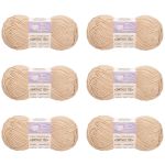 Пряжа Люблю вязать Фитнес 100 / уп.6 мот. по 50 г, 100 м, 808 серо-бежевый