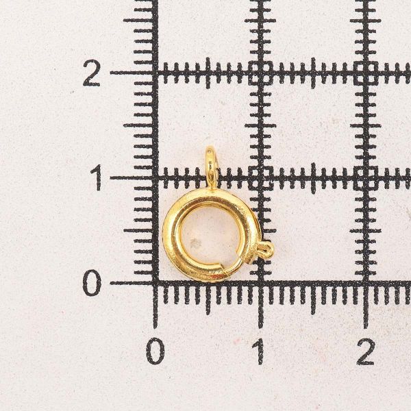 Замок для бус кольцо 9мм, 5 штук, Astra&Craft (яркое золото), 4AR240