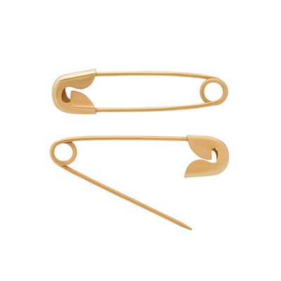 Булавки английские l=18 мм, 1728 шт, золото, 0333-5400