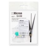 Часовой кварцевый механизм плавного хода с комплектом стрелок, 16 мм, Micron SHM
