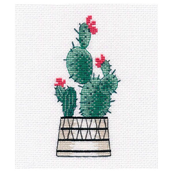 Набор для вышивания нитками Овен 1489, Опунция 6х11 см