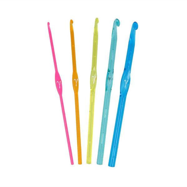 Набор крючков пластик ⌀3.0 -7.0 мм, 15 см, 5 шт, в чехле 3; 4; 5; 6; 7 мм, Gamma SV-01