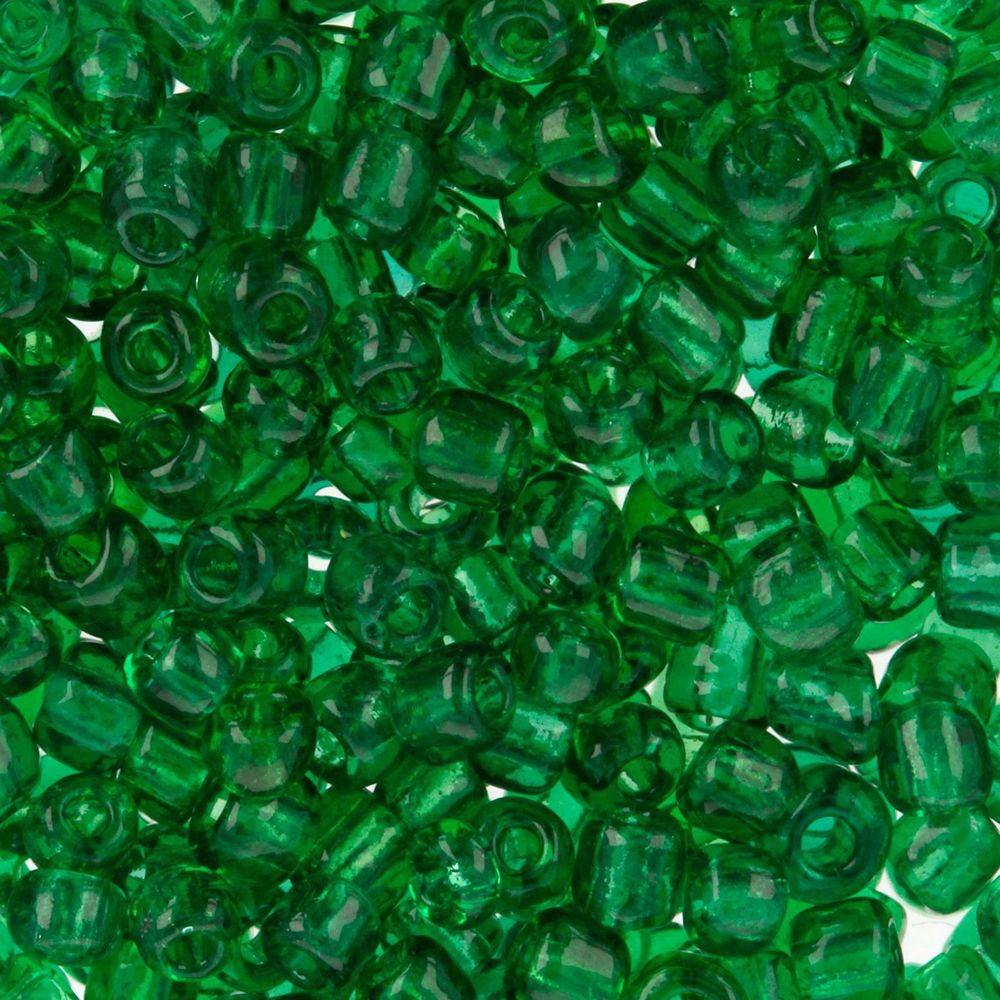 Бисер Zlatka 8/0 (2.9 мм), 100 г (10х10 г), №0007B т.зеленый, GR